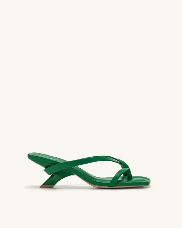 Maeve Strappy Mule - Green sold by JW PEI