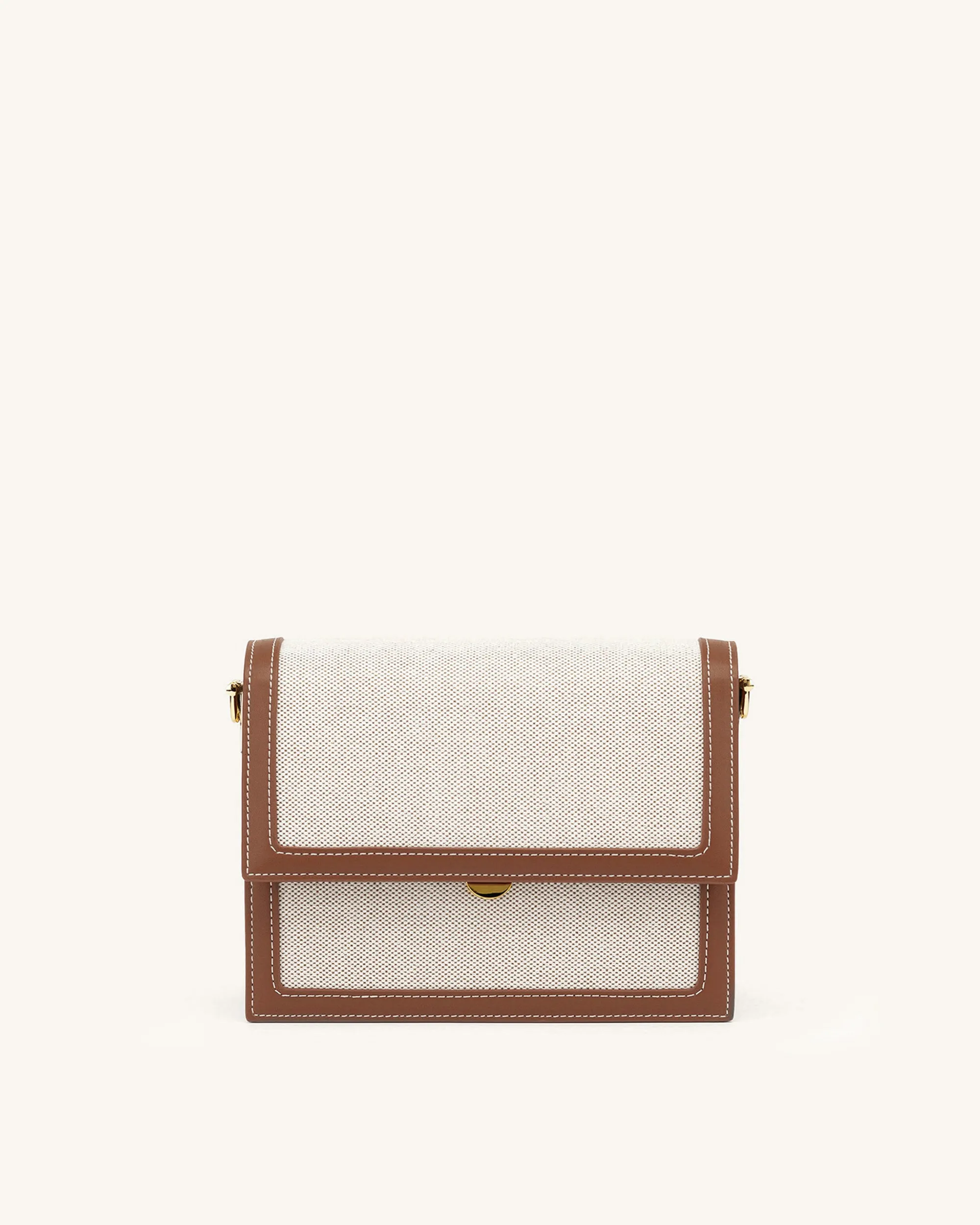 Mini Flap Crossbody - Beige Canvas sold by JW PEI product image thumbnail 3