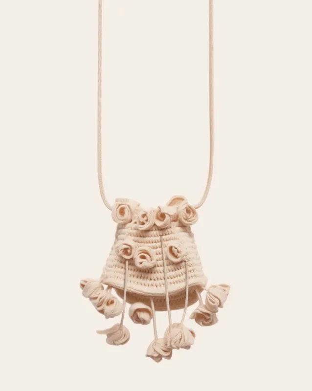 Rope Pouch Hand-Crocheted Bag - Beige made by JW PEI