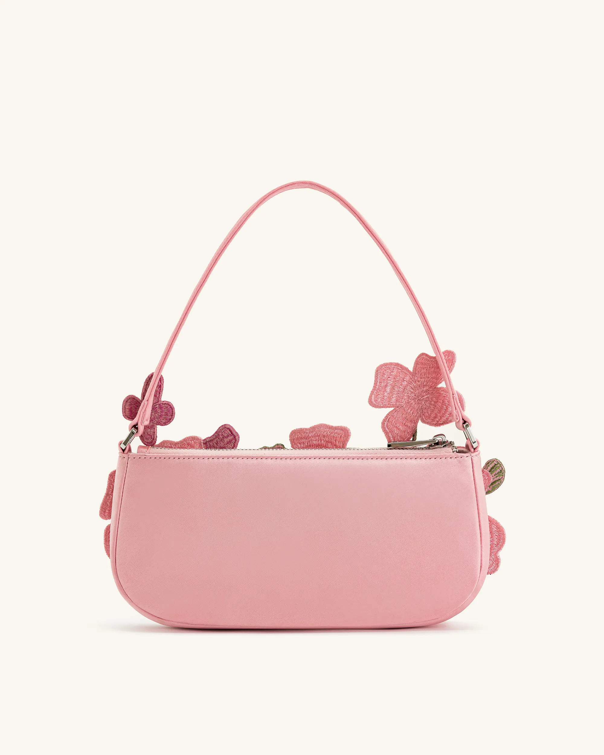 Leona Bead Embellished Shoulder Bag - Pink sold by JW PEI product image thumbnail 3