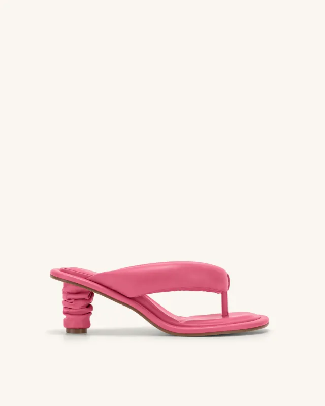 Talia Puffed Sandal - Rose Red sold by JW PEI