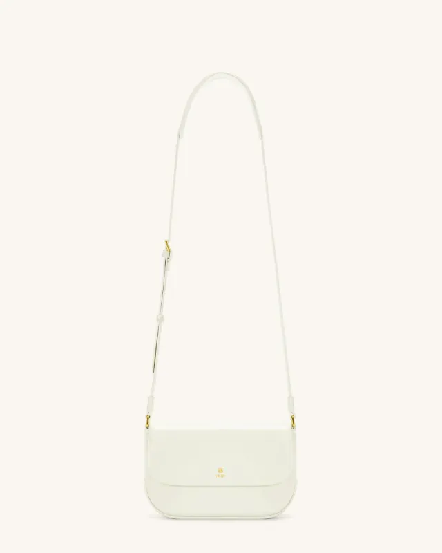 Debby Flap Crossbody  Bag - White sold by JW PEI