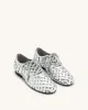 Kayla Weave Strap Flat Shoes - Silver sold by JW PEI