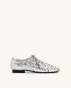 Kayla Weave Strap Flat Shoes - Silver sold by JW PEI