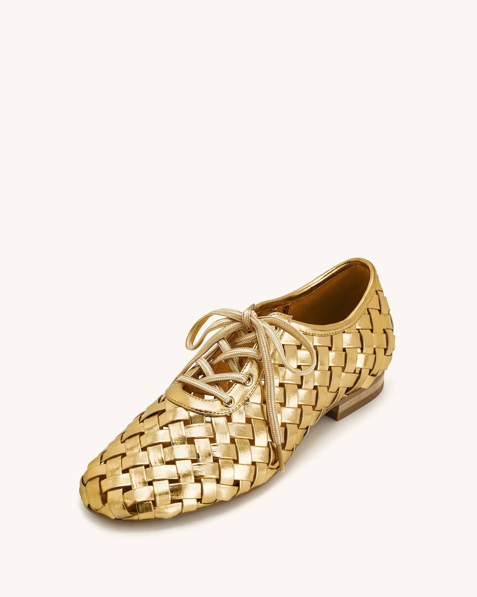 Kayla Weave Strap Flat Shoes - Gold sold by JW PEI product image thumbnail 4