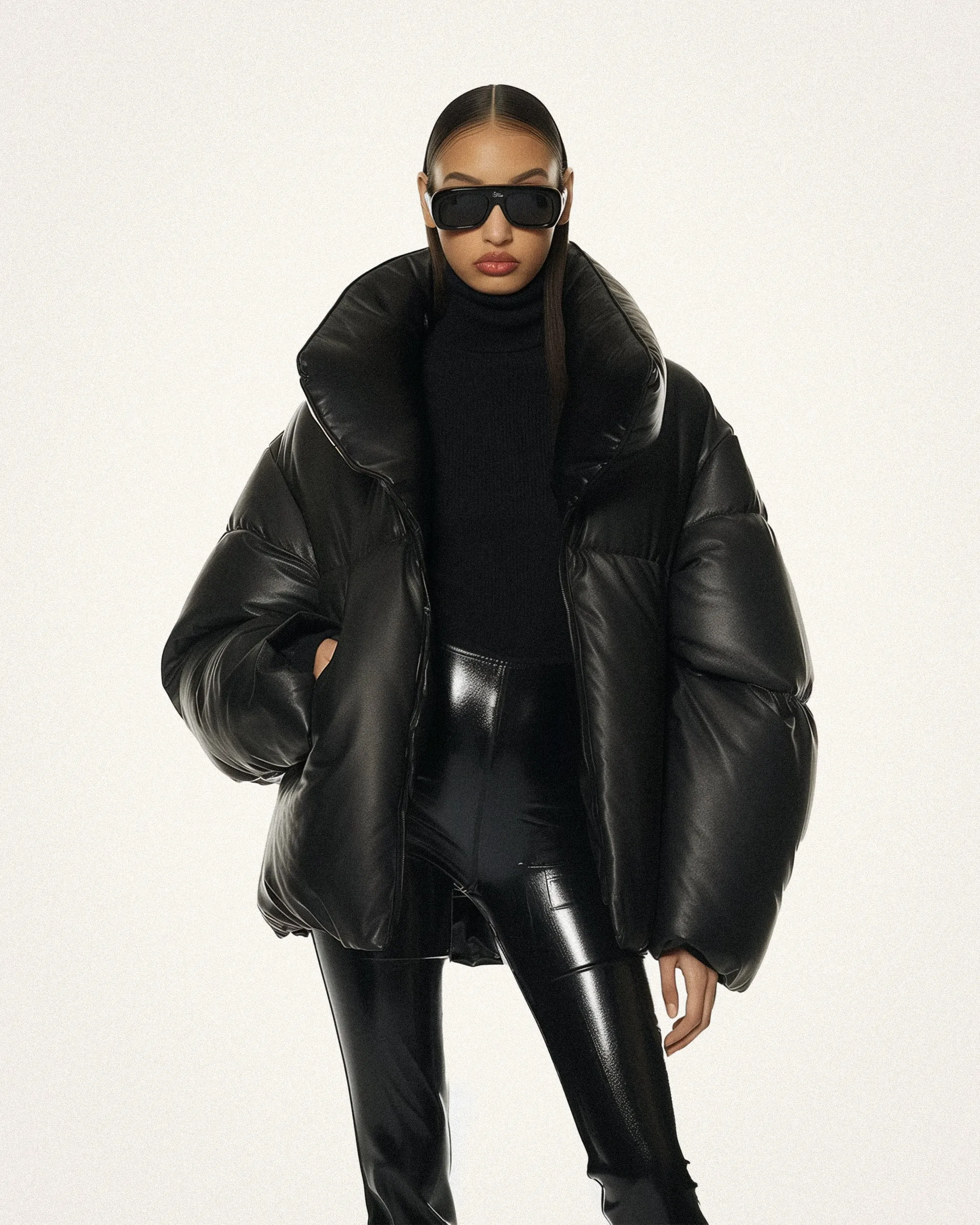 Padded Bomber Jacket - Black sold by JW PEI