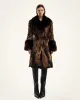Olivia Long Faux Fur Coat - Brown sold by JW PEI