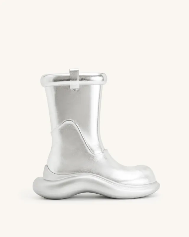 Zoie Metallic Rain Boot - Silver sold by JW PEI