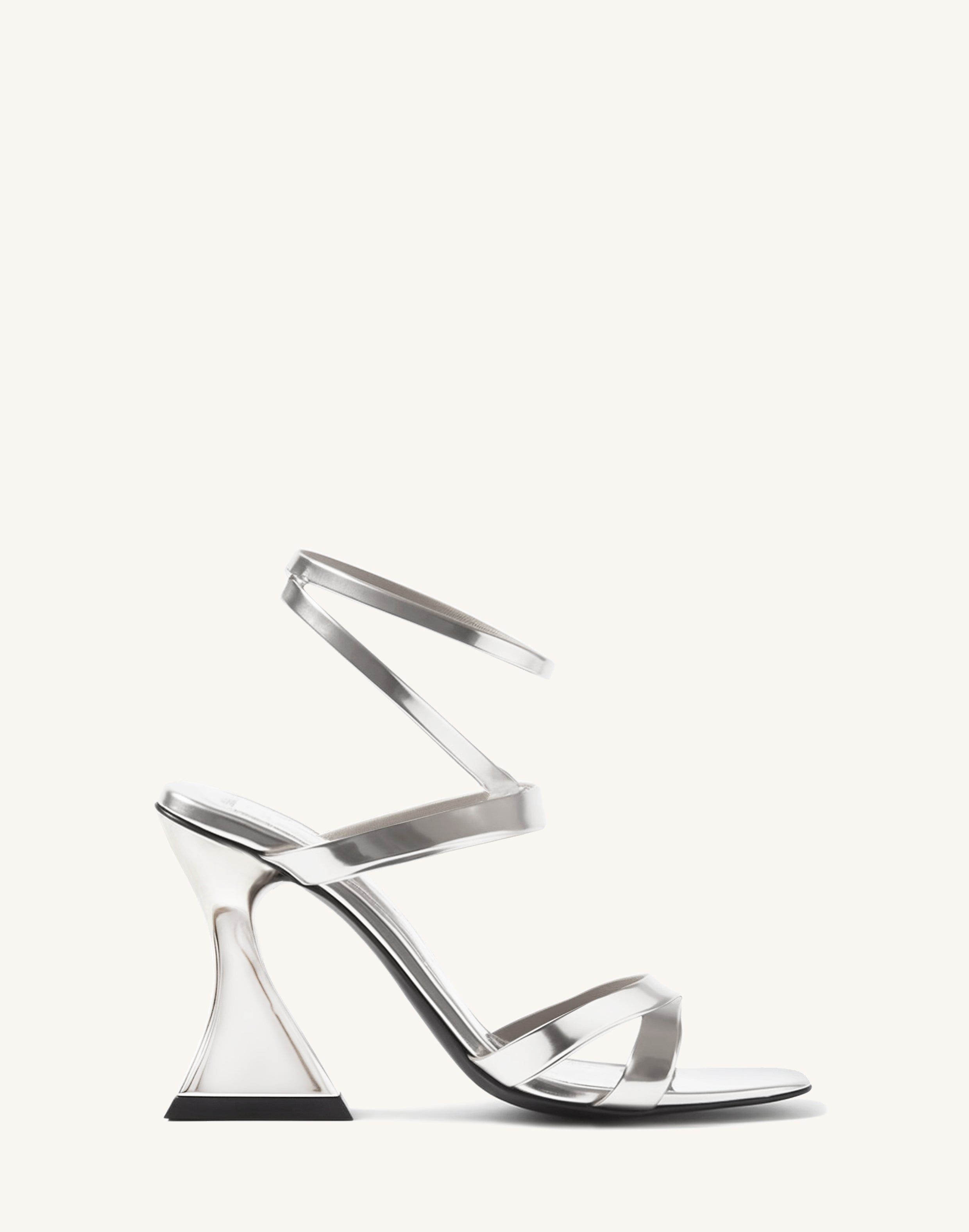 Hanna Metallic Sandal - Silver sold by JW PEI
