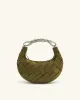 Orla Weave Handbag - Dark Olive sold by JW PEI