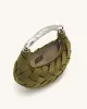 Orla Weave Handbag - Dark Olive sold by JW PEI