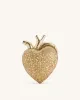 Maren Artificial Crystal Heart Shaped Bag - Gold sold by JW PEI