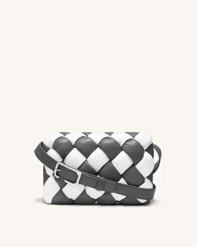 Maze Bag - White & Dark Gray sold by JW PEI