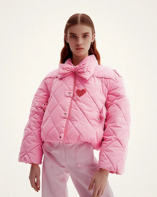Emy Quilted Jacket - Pink sold by JW PEI