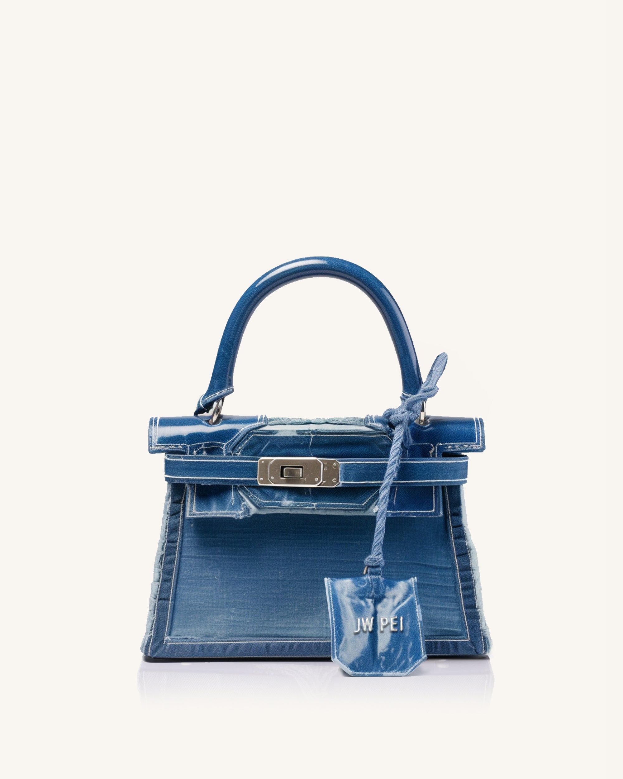 Pamela Top Handle Bag - Blue sold by JW PEI