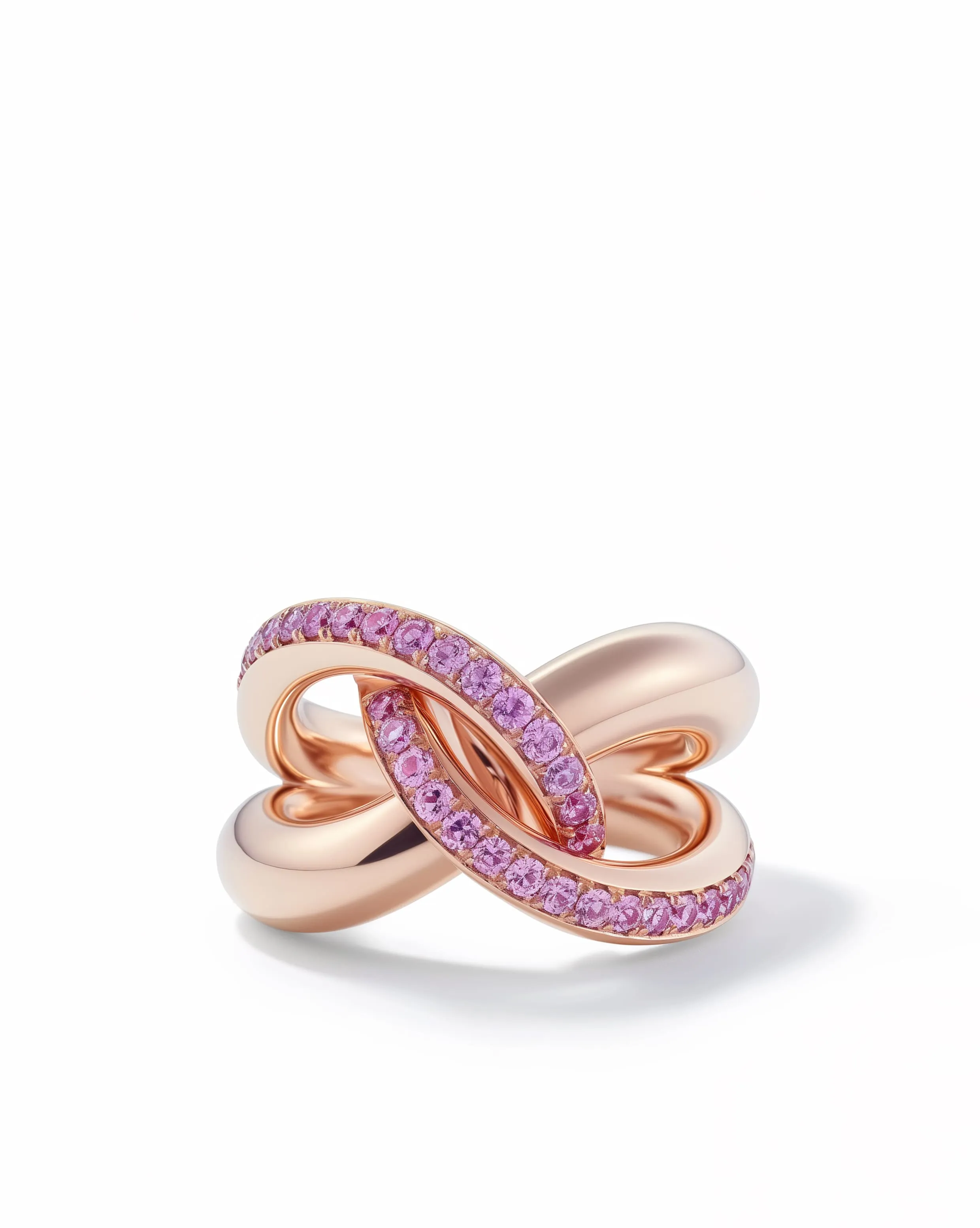 Infinity Pink Diamond Ring - Rose Gold sold by JW PEI