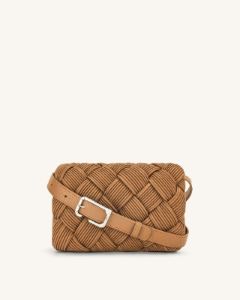 Maze Crossbody Bag - Brown sold by JW PEI