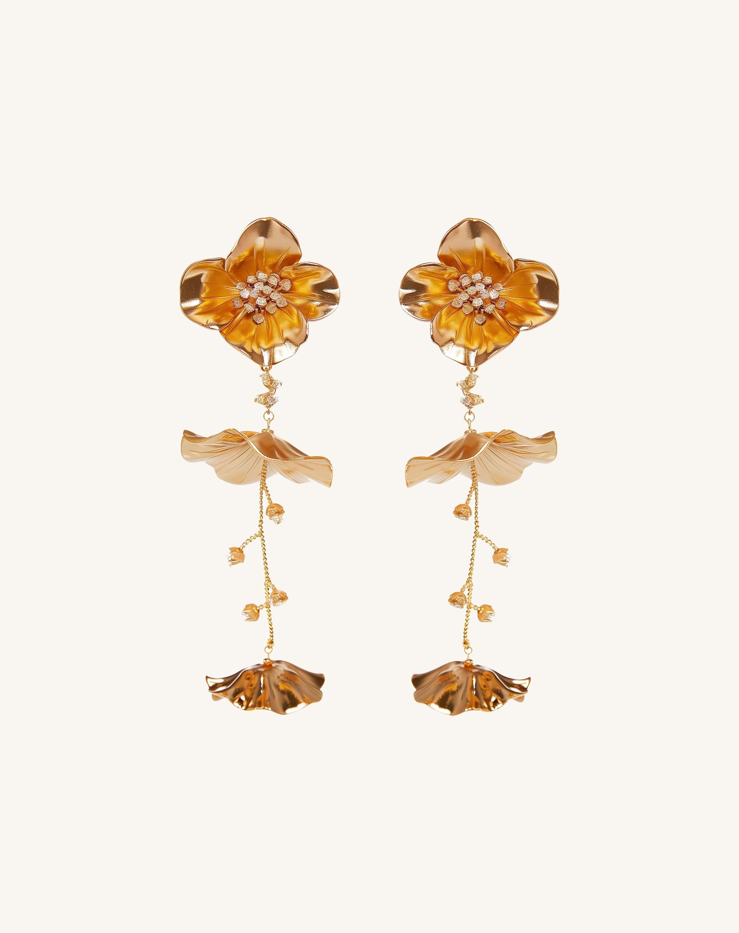 Zariah Earrings - 18ct Gold Plated sold by JW PEI