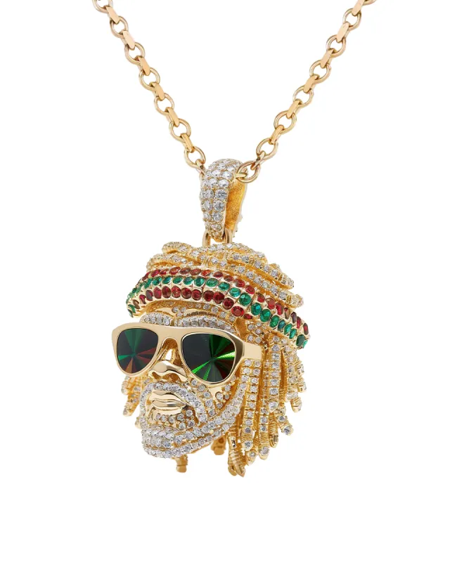 Kiara Rasta Pendant - Gold sold by JW PEI