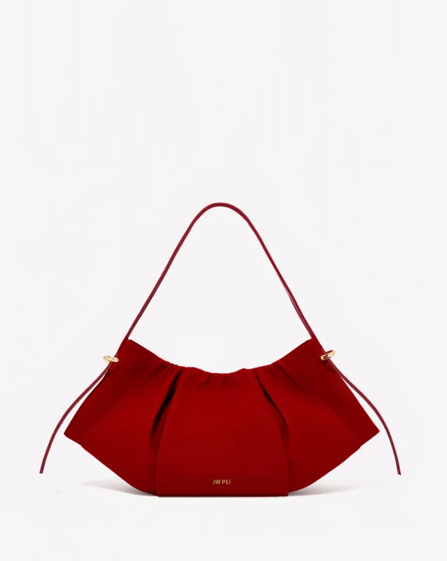Minimalist Sculpted Bag - Burgundy sold by JW PEI