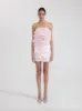Rose Applique Mini Dress - Pink sold by JW PEI