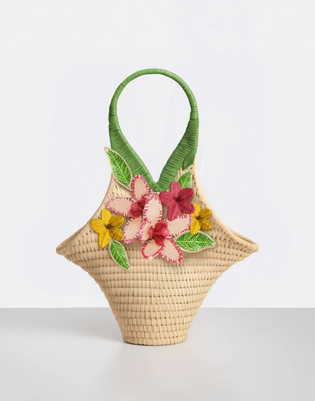 Sea Shell Woven Bag - Pink and Green sold by JW PEI