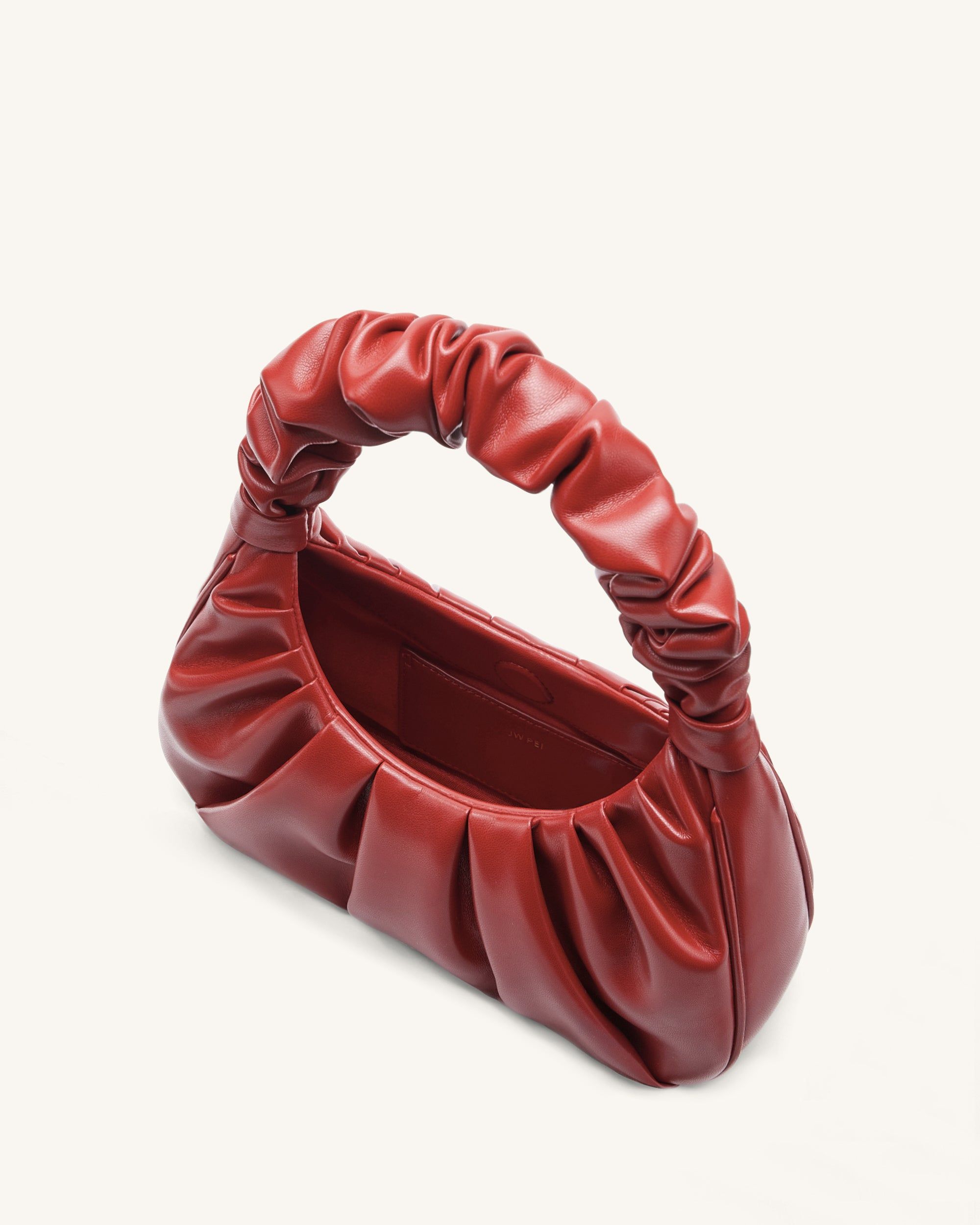 Gabbi Ruched Hobo Handbag - Chili sold by JW PEI product image thumbnail 3