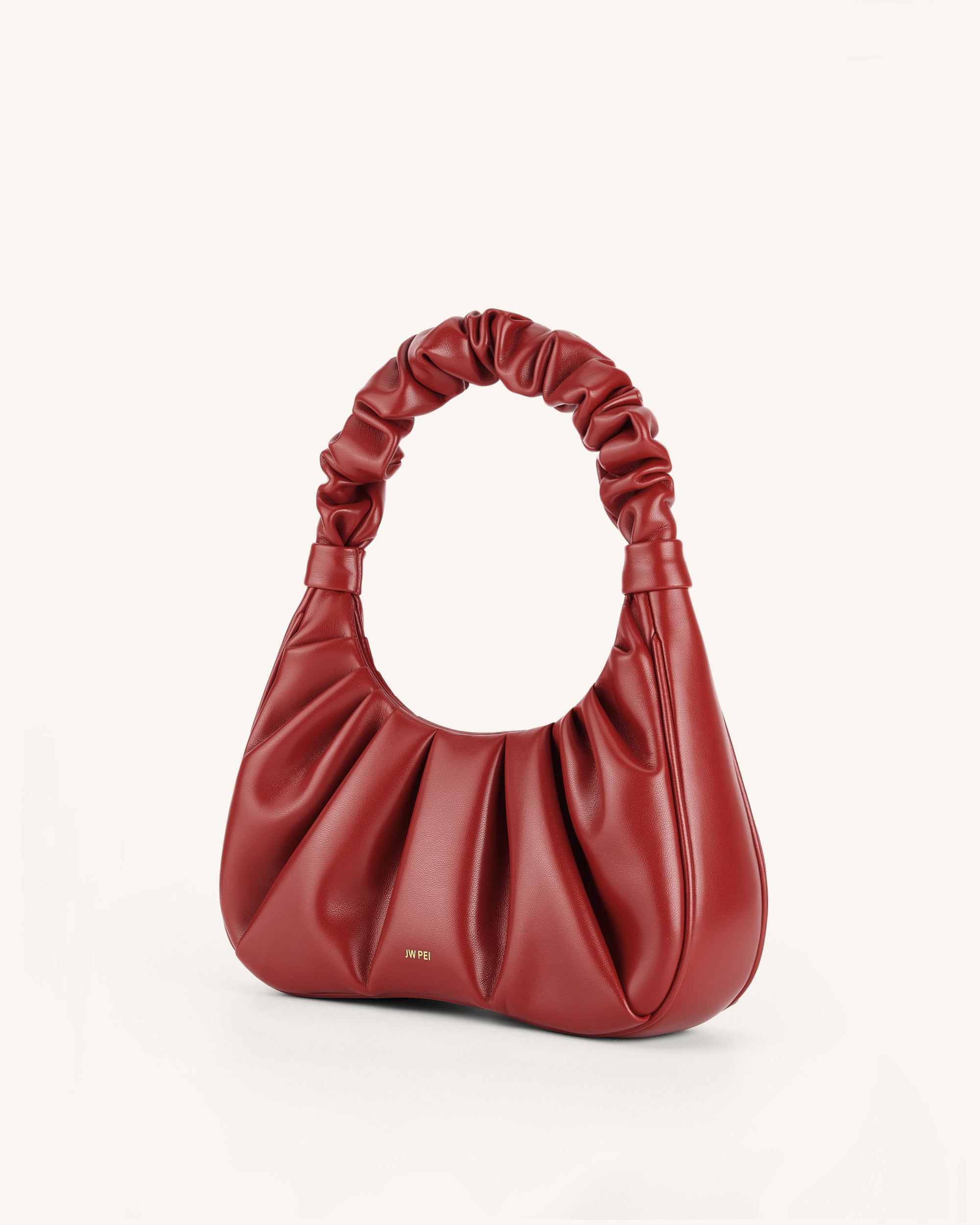 Gabbi Ruched Hobo Handbag - Chili sold by JW PEI product image thumbnail 2
