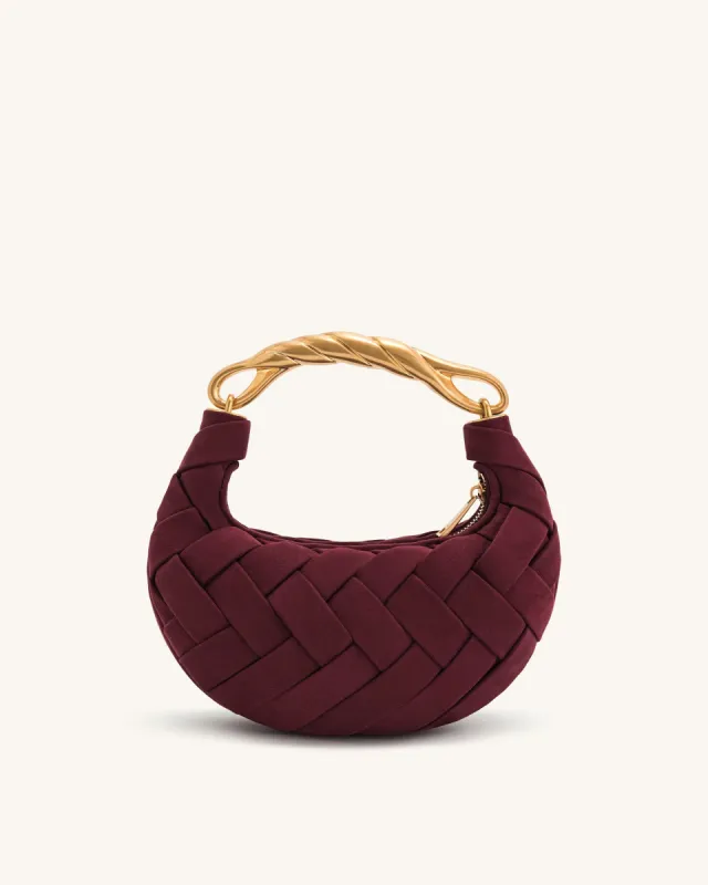 Orla Weave Handbag - Claret sold by JW PEI