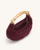 Orla Weave Handbag - Claret sold by JW PEI