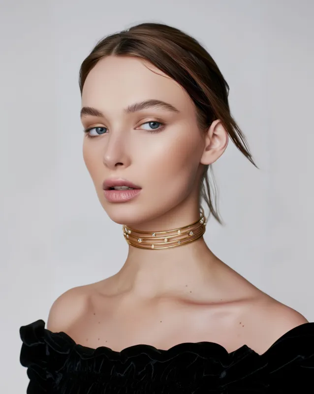 Violet Chocker - Gold sold by JW PEI