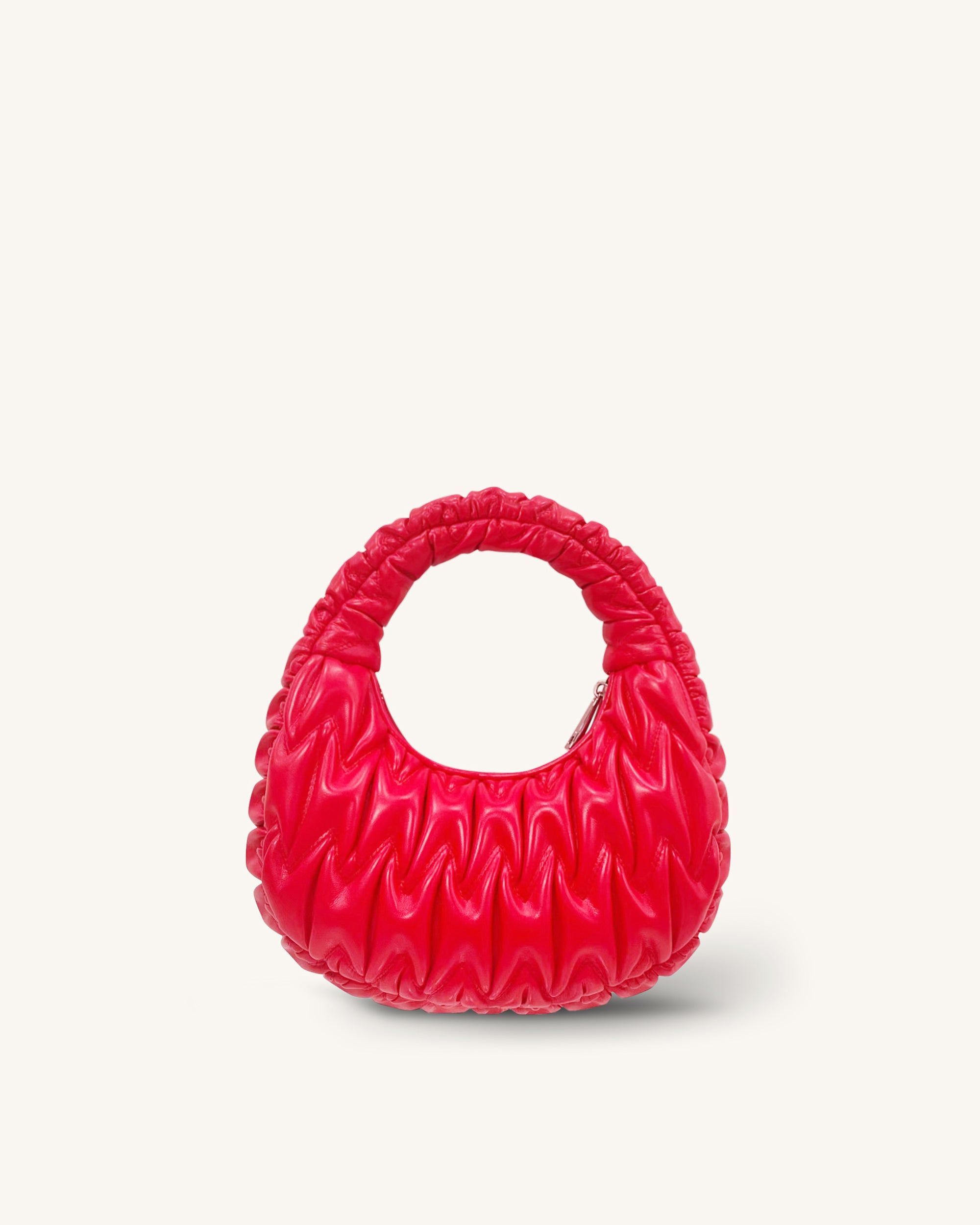 Julia Embroidery Handle Bag - Red sold by JW PEI