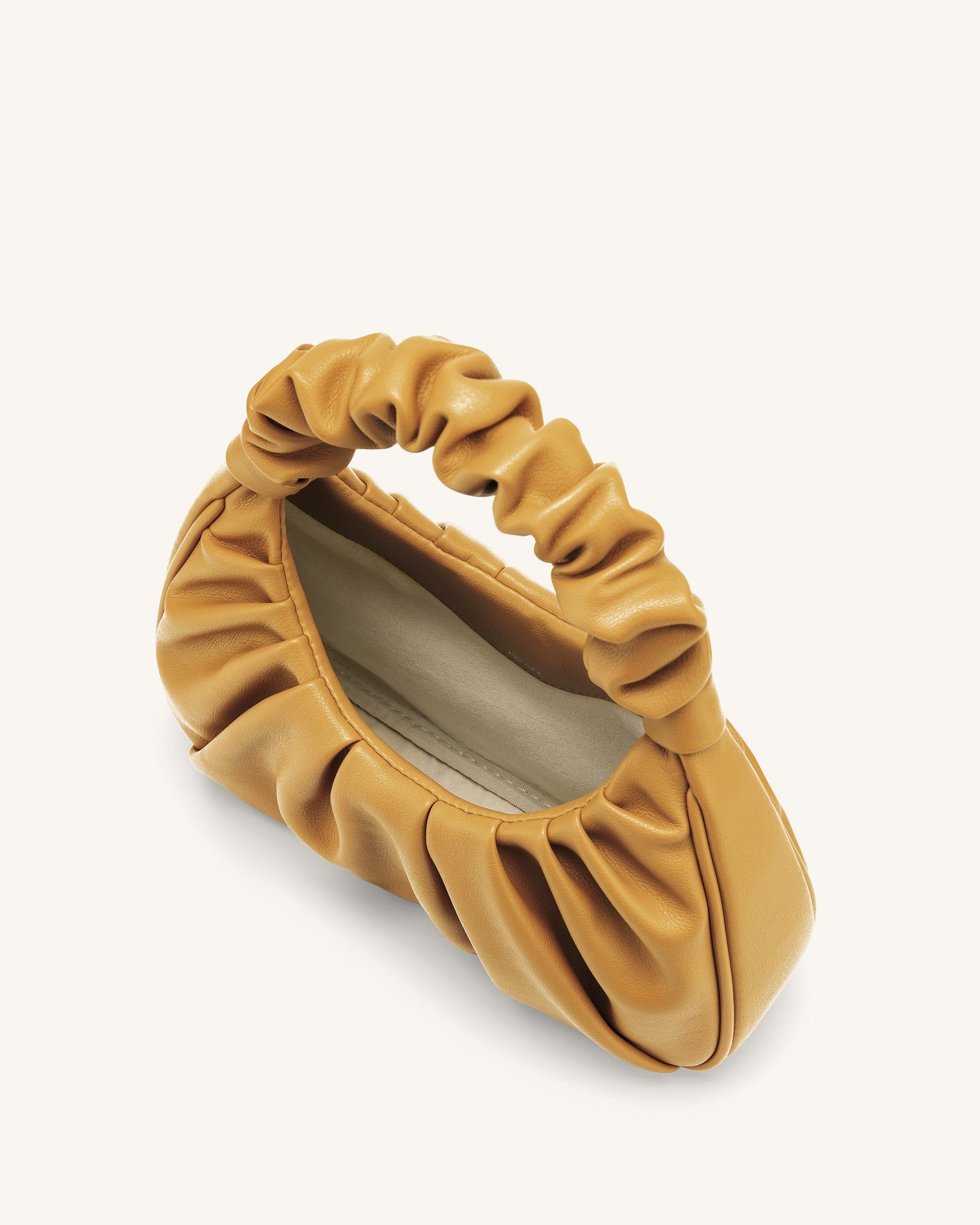 Gabbi Ruched Hobo Handbag - Beer sold by JW PEI product image thumbnail 3