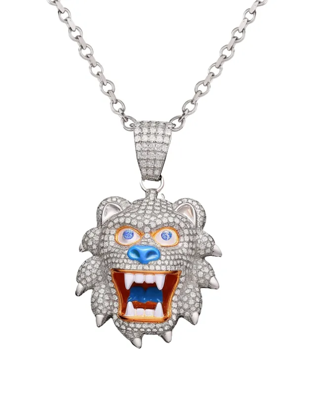 Kiara Monster Pendant - Silver sold by JW PEI