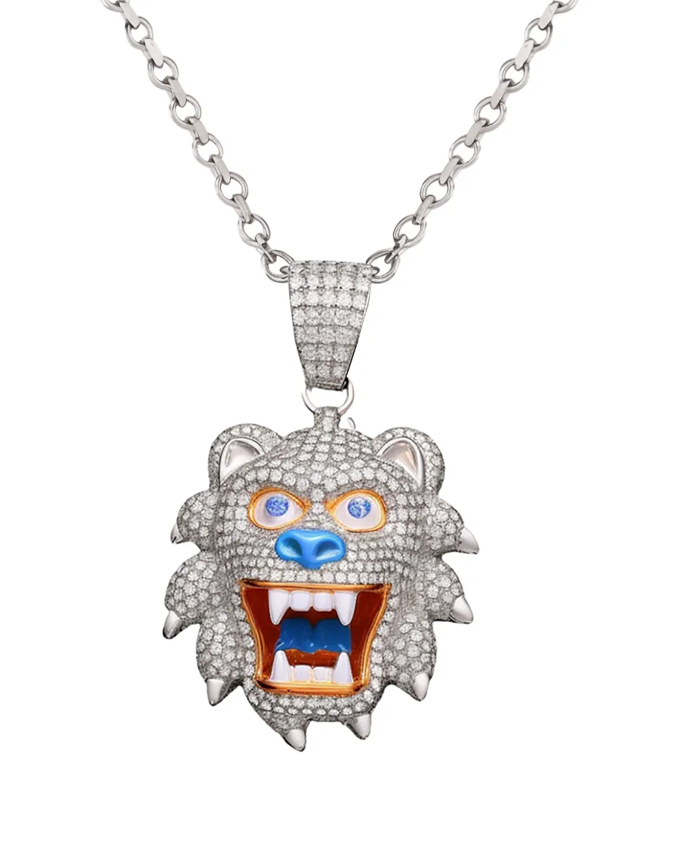 Kiara Monster Pendant - Silver sold by JW PEI