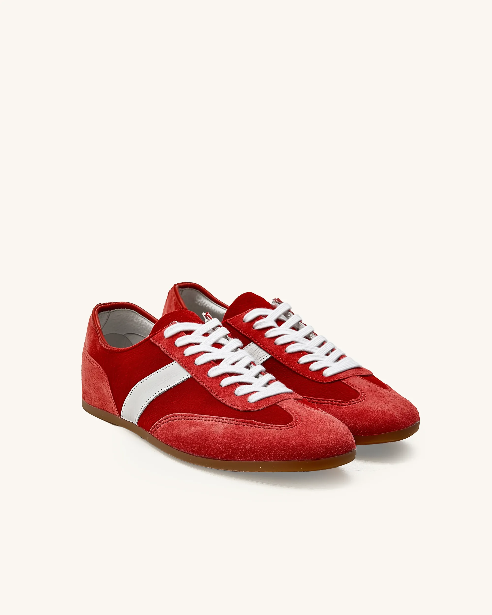 Mia Suede Sneaker - Red sold by JW PEI