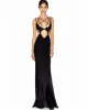 Strappy Cut-Out Maxi Dress - Black sold by JW PEI