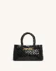 Grace Woven Handle Bag - Black sold by JW PEI