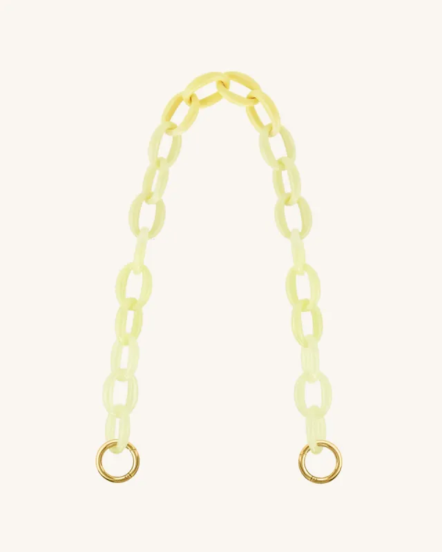 Mya Gradient Acrylic Chain Strap - Yellow sold by JW PEI