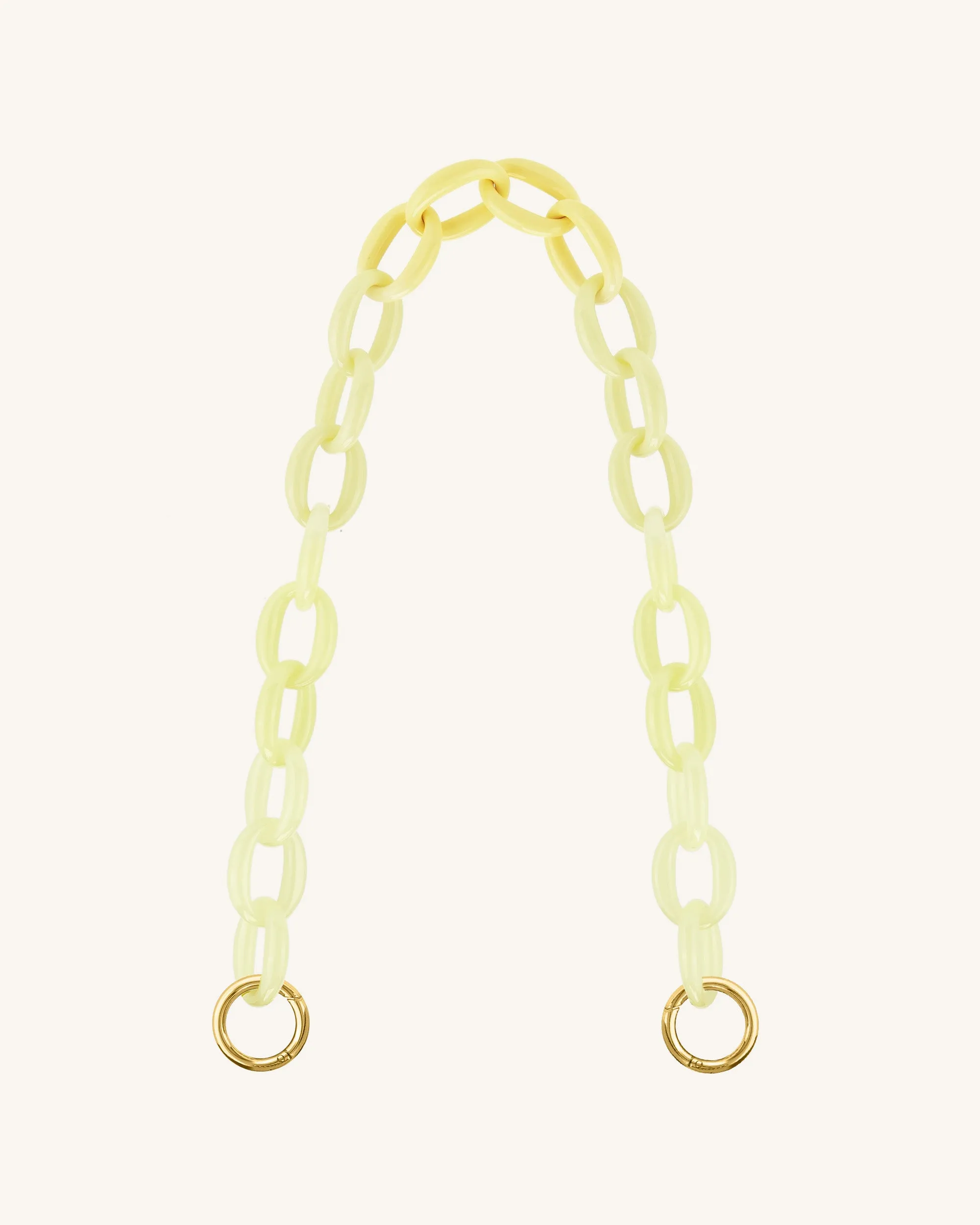 Mya Gradient Acrylic Chain Strap - Yellow sold by JW PEI