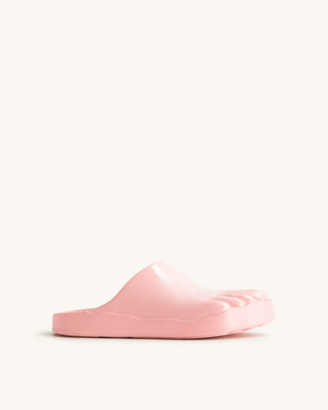 Hayley Toe Model Flat Mules - Pink Beige sold by JW PEI