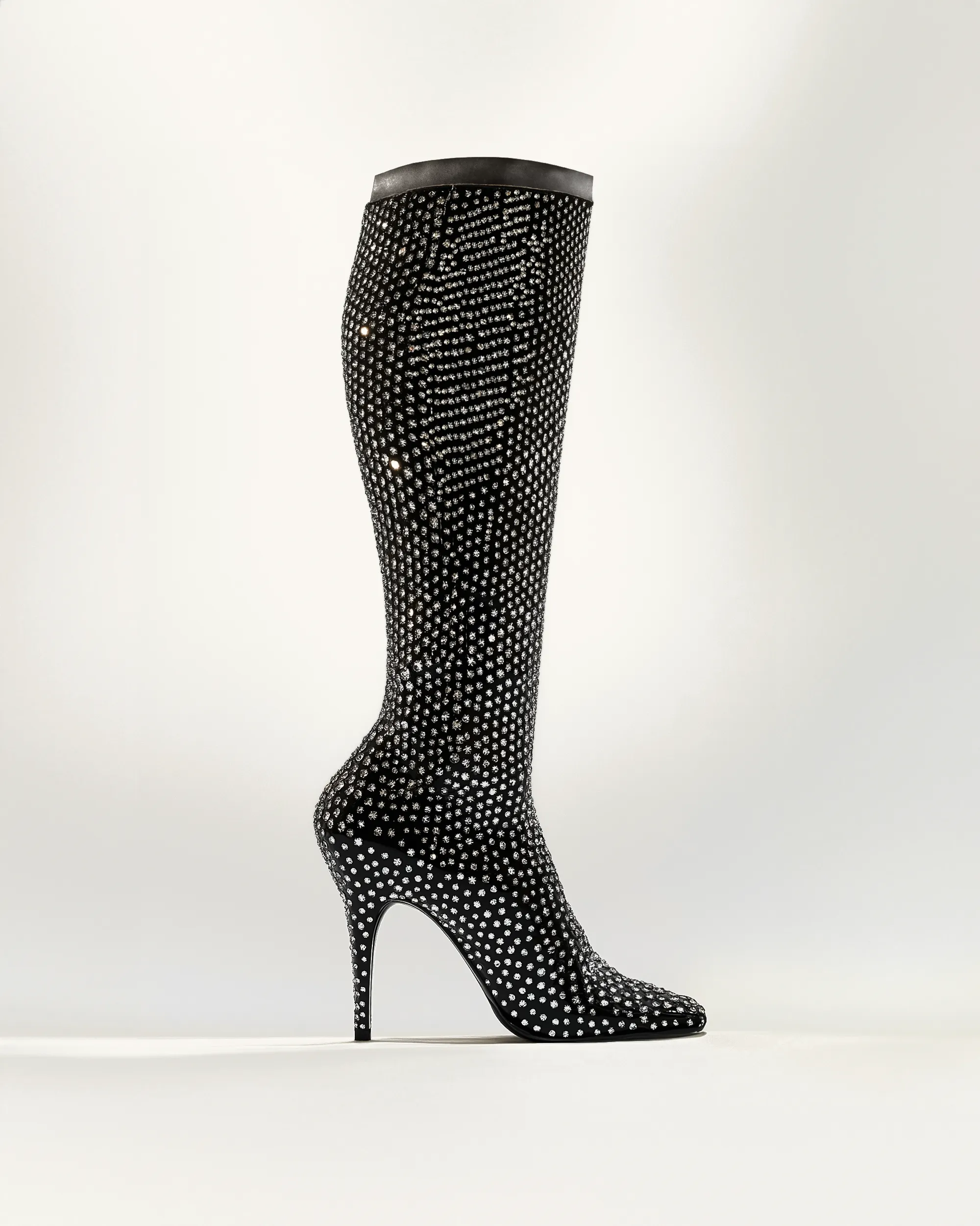 Luna Rhinestone Boots - Black sold by JW PEI
