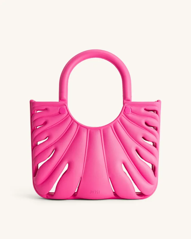 Faye Leaf Beach Bag - Bright Pink sold by JW PEI