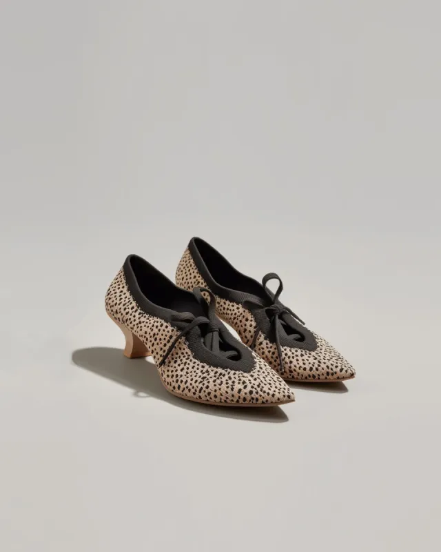 Lace-up Fly-knit Pumps-Brown sold by JW PEI