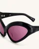 Quorra Cateye Sunglasses - Black sold by JW PEI