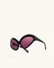 Quorra Cateye Sunglasses - Black sold by JW PEI