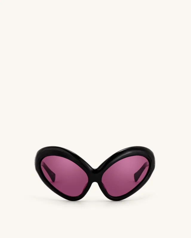 Quorra Cateye Sunglasses - Black sold by JW PEI
