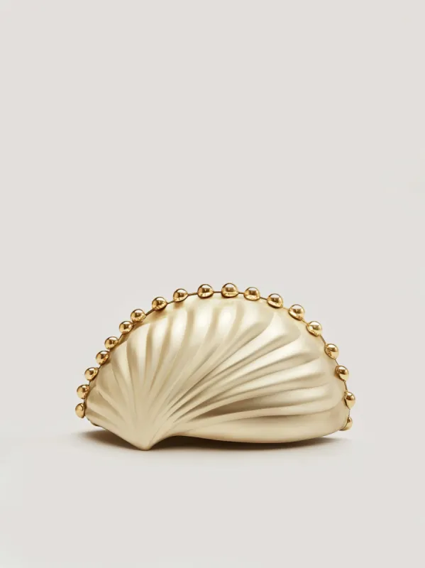 Emily Seashell Clutch - Gold sold by JW PEI