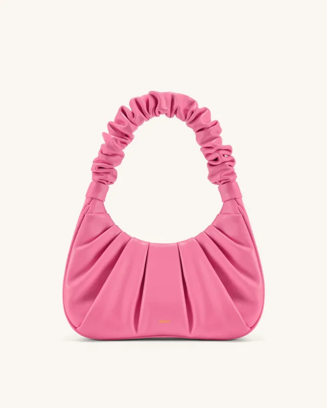 Gabbi Ruched Hobo Handbag - Pink sold by JW PEI