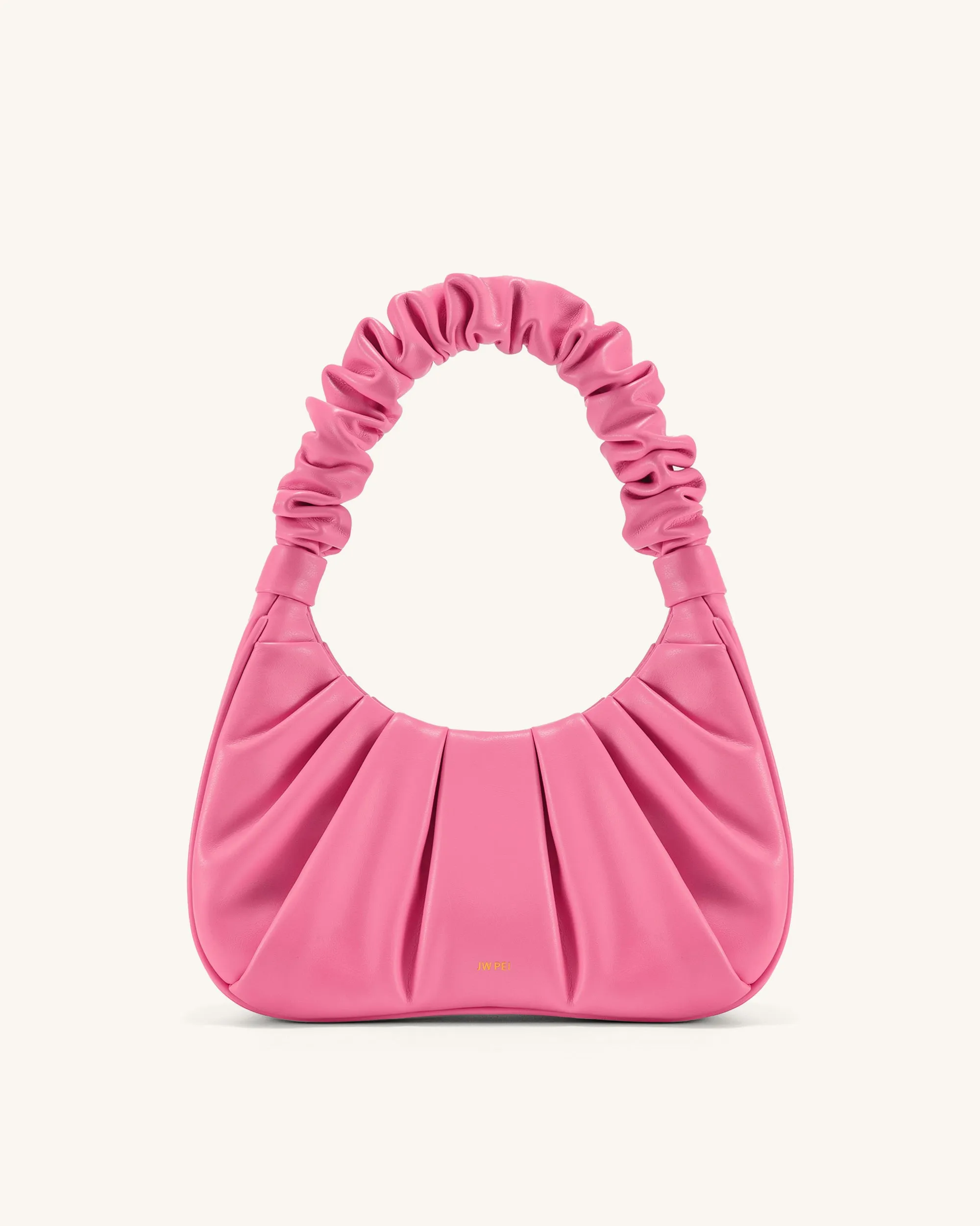 Gabbi Ruched Hobo Handbag - Pink sold by JW PEI